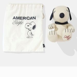 American Eagle Snoopy Plush with Bag